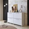 CALITAN FURNITURE FACTORY SP Z O.O. SCARPIERA 4 RIBALTE MOD. Anja CM 120X28 H. 80 Bianco