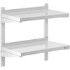 Royal Catering Mensola in Acciaio Inox 2 Ripiani RCWR-600.3 (30 x 60 cm, 40 kg, Acciaio Inox)