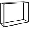 vidaXL Tavolo Consolle Trasparente 100x35x75 cm in Vetro Temperato
