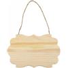 VR VETRINEINRETE Vetrineinrete® Targhetta in Legno 2 pz con Corda in Canapa da Appendere Targa Personalizzabile da decoupage Pittura appendino per Porta vignetta Varie Dimensioni (15x25 cm) 74207