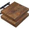 WOLTU Mensola da Parete, Mensola da Muro, Legno MDF, Set di 2, per Cucina, Bagno, Soggiorno, ECC RG9371hov-2