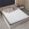 The White Stone Materasso Matrimoniale 180 x 200 in Waterfoam Ipoallergenico | Altezza 20 cm | Imbottitura in Ovatta e Rivestimento in Tessuto 3D Traspirante, Antiacaro e Antifungino | Realizzato in Italia