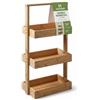 hausleben Scaffale in bambù, 25 x 16 x 65 cm, naturale, bagno, soggiorno, sala da pranzo, cucina, legno, ecologico, scaffale, scaffale