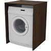 VE.CA.s.r.l. VE.CA - Mobile Lavatrice e Asciugatrice, Made in Italy - Mobile Lavanderia 70x68x90 cm Salvaspazio, Robusto e Stabile - Montaggio Semplice e Veloce - Ottime Finiture in Legno (Wengè, Singolo)