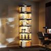 Pounjsd vetrinetta per camera da letto, vetrinette espositive in vetro, vetrina x modelli auto, Vetrina per collezione in acrilico, mobile vetrinetta espositiva lego, libreria da parete per libri