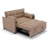 REDÒKASA Divano letto modello PALERMO con 2 cuscini, massima imbottitura, design adatto per ambienti classici e moderni (Tortora)
