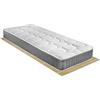 Comprarredo Materasso rigido singolo a molle bonnel in acciaio temperato PANAMA 80x190, alto 19 cm anallergico e antiacaro in tessuto cotone trapuntato bianco e fascia 3D traspirante