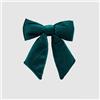 EDG Enzo De Gasperi Decoro Fiocco in Velluto Verde Decorazione per Albero 22x26 cm