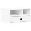 Genérico Supporto per Stampante Bianco 40x32x22,5 cm Legno Multistrato,Bianco,8.4kg,840604