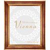 BIRAPA Cornice portafoto oro Vienna 30 x 50 cm - Cornice portafoto vintage in rosso oro, cornice in legno con cornice decorativa per interni ed esterni, cornice in legno