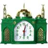 TFTC Sveglia a forma di Moschea, suona l'Adhan, la chiamata alla preghiera musulmana + campane, bianco, blu, verde, rosa, a scelta confezione singola, doppia o da 4 Green
