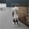Mai & Mai Scaffale da Bagno di 3 Livelli 18x12.5x67.3cm, Bianco