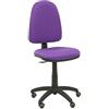 Piqueras y Crespo 04CP - Sedia ergonomica da ufficio, con meccanismo di contatto permanente, regolabile in altezza e ruote per parquet viola
