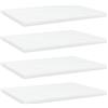 vidaXL Ripiani per Libreria 4pz Bianchi 40x30x1,5 cm Legno Multistrato