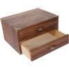 LALADEFIEE Cassettiera in Legno Vintage 2 o 3 Cassetti Design Pratico e Comodo per Organizzare Spazio Scrivania e Decorazione Casa