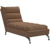 vidaXL Sdraio con Cuscini Marrone in Tessuto, chaise longue con cuscini, dormeuse, divano letto camera da letto, divano letto, divano letto moderno