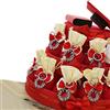 Viale Magico Torta Bomboniere Laurea, Torta Sacchetti con Portachivi Laurea, 25 Sacchetti Laurea bomboniere economiche ed Originali (Portachiavi Corona D'alloro retrò)