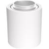 creative cables - Applique con Lampadina a Vista Mezza Sfera Argento - Waterproof IP44 - con Lampadina, Bianco