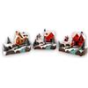 Generico Villaggio di Natale con 3 Giostrine 15x9x12 cm - Decorazione Natalizia Illuminata con Scena Innevata e Personaggi in Movimento, Perfetta per Creare un'Atmosfera Magica