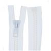 Zipworld - Cerniera lampo in plastica con denti grandi, 8 mm, divisibili (bianco - 101, 170 cm)