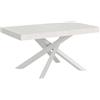 Itamoby Tavolo allungabile 200/304x90 cm Volantis Premium bianco frassino gambe bianche