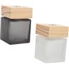 ARTSEWPLY 2 Bottiglie Diffusore Vuote Design Quadrato in Vetro Set 100ml per Oli Essenziali e Profumi per Casa e Bagno