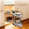 RRrawgff Cassetto Estraibile Cucina, Mobile Angolare Cassettiera Cucina, Cestello Estraibile Cucinas Armadio | Organizer Dispensa Cucinas, Regolabile, Ogni Ripiano Può Sostenere Fino a 20 Kg