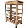 Mueble Gestion Bahia - Carrello da cucina per verdura con 3 cestini Unico