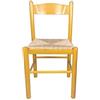 Sedam Srl Sedia Pisa, In Legno Massello, Seduta in Paglia, Varie Colorazioni Disponibili (Giallo) ORDINE MINIMO 2 SEDIE