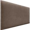 DHOME Testiera Imbottita Liscia in Tessuto Aqualine Altezza 70CM Spessore 4cm e 8cm per Parete Acustica Testiere Fonoassorbenti Letto Camera da Letto (Tessuto Marrone, 105cm, Spessore 4cm)