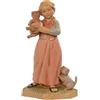 FONTANINI Bimba con Gatto 12CM in Resina Statuetta STATUINA PRESEPE
