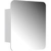 Vicco Specchio contenitore bagno Zino, Bianco, 60 x 50 cm
