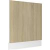 Tidyard Pannello Lavastoviglie,Mobili Cucina Componibili,Rovere Sonoma 59,5x3x67 cm in Truciolato