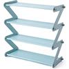 BYYLECL Piccola scarpiera a 4 ripiani, mini organizer per scarpe, organizer per scarpe, per corridoio, ingresso, soggiorno, 47 x 19 x 46 cm, blu A