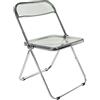 LANTUS Sedia da cucina pieghevole Felix I Sedia visitatore con gambe in metallo I sala conferenze comoda e pratica, 46 x 46 x 75 cm (grigio), 1 pezzo