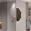 Vnook Orologio da Parete Contemporaneo bifacciale, Orologio angolare con Luce LED, Orologio a Pendolo for Camera da Letto, Soggiorno e Appartamento