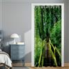 DOTBUY-SHOP Tenda per Porta Arte Moderna Interni Tende Oscuranti in Poliestere Tenda Divisoria per Interni Adatte per Finestra Cucina Ristorante Porta Corridoio (130x180cm,Bosco)