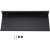 Cyrank Mensole Bagno Nera, Mensola Sospesa a Muro Galleggianti, Mensola da Parete di Alluminio, Mensole da Muro Moderne, Mensole in Metallo Nero, Rettangolare da Parete per Bagno, Cucina e Doccia(50cm)