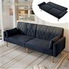 Huayz Divano letto pieghevole con funzione sonno, divano letto con piedini ausiliari, 205 x 104 cm, con 2 cuscini, tessuto di velluto, per soggiorno, camera da letto, home cinema, camera degli ospiti