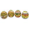 SICILIA BEDDA CAPACI Uovo in Ceramica Caltagirone, h 12 cm ca. (1Unità) Multicolore e Decoro Casuale