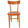 Sedam Srl Sedia Milano, Storica e Vintage, in Legno Massello, Vari Colori Disponibili, Ristorante Casa Cucina Sala Interno,MINIMO 2 SEDIE, 100% Made In Italy (Arancione, Anilina)