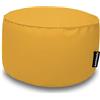 extroitaly Pouf Seduta Aloha (Giallo) in Finta pelle idrorepellente, Diametro cm.70 Altezza cm.40 Adatto come seduta, o Poggiapiegi, Riempito in perle di polistirolo Cuciture Rinforzate Cerniera sul Fondo