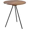 Brillibrum Tavolino rotondo in teak - tavolino da salotto - tavolo a tre gambe in teak - fatto a mano (tavolo - eccezionale, Ø 39,5 cm)