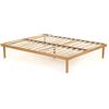 Materassimemory.eu Rete Piazza e Mezza Completamente in Legno di faggio Prima Scelta Misura 120x200 con doghe in faggio Naturale