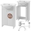 Deftrans Domodomo - Mobile da bagno con lavabo Bianco 85 x 50 x 25,5 cm, Mobile da bagno - Bagno con lavabo,
