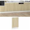 Owoxanthellate Pannello per lavastoviglie Lyon Rovere Sonoma 45 x 3 x 67 cm in materiale a base di legno, design moderno, durevole, facile da pulire, per cucina, soggiorno e ufficio