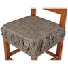 Casatessile Rain Cuscino coprisedia Fascia Elastica - Marrone I Cuscino Sedia Cucina, Sfoderabile in Tessuto Jaquard