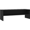 vidaXL Mobile TV con Vano a Giorno Stile Classico Pratico Credenza Armadietto Basso Multimediale Nero 120x40x40 cm in Multistrato