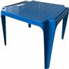 eacommerce Tavolo Tavolino da gioco per Bambino Colori Assortiti in Polipropilene Impilabile (Blue)