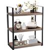 IGTOPS Scaffale da Cucina, Scaffalatura Portaspezie in Legno Metallo, Organizzatore da Tavolo Scrivania,Mensola Porta Spezie,Scaffale Caffè, Organizer per cucina, bagno, cosmetici, ufficio